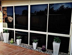 TMC Tinting locally owned glass window tinting  expert Sydney —  tinted windows on enclosed patio area beside pool