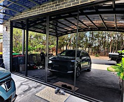 Tinted Sliding doors for a beauty salon