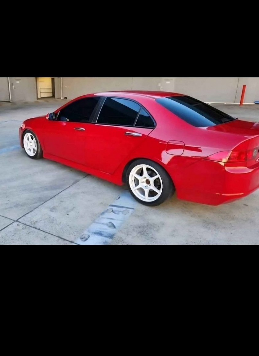 TMC Tinting automotive window tinting Sydney — ceramic tint installed on red honda accord sedan Prestons workshop — all makes and models
