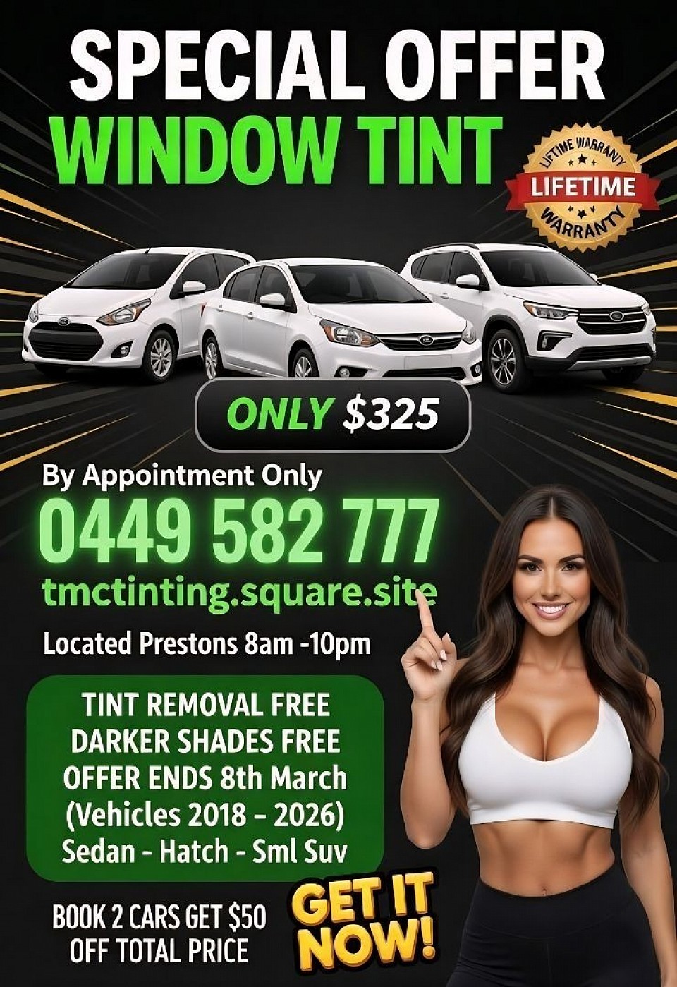 Car, cars,car tinting, ceramic, ceramic window tint, bow much is ceramic window tint, 2026 car upgrades, new car upgrades, window tinting, prestons window tint , casula window tint, bargo window tint, oran park window tint, revesby window tint, georges hall window tint, smithfield window tint, bossley park window tint, miller window tint, gregory hills window tint, cronulla window tint, maroubra window tint, terry hills window tint, car sun shades , car paint protection, ceramic coating, sunroof protection film , window tint shades, window tint experts sydney, window tint experts wollongong, window tint experts canberra, car detailing, car wash ,local , oneflare window tinting, squareup, tmc , tmc tinting, window tint deals near me, window tint specials near me , afterpay available, 15 year warranty on all window tint installations, top rated window tint business in sydney tmc tinting, sedan, hatchback, small suv, cherrytiggo7, cherry tiggo 4, kia suv, byd, new car upgrades, car dealership upgrades, supercheap auto hoxton park, supercheap auto gregory hills, supercheap auto, peps auto spares, 4x4 accessories, four wheel drive upgrades,