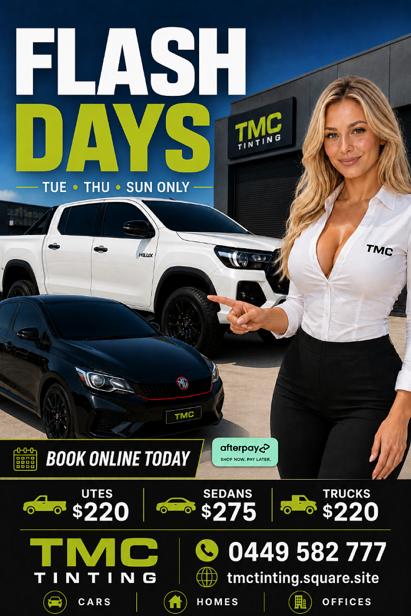 Tmc tinting ceramic window tint expert services southwest sydney located prestons book online tmctinting.square.site or call 0449582777